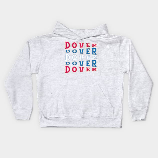 TEXT ART USA DOVER Kids Hoodie by LAVA-ROMA-NOVA